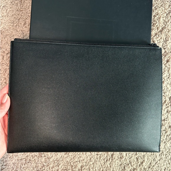 Authentic YSL pouch in all black - Picture 2 of 10